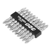 20360  10Pc Double-End Screwdriver #2 Philips 2.5" Bit Set (Industrial)