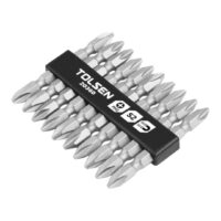 20360  10Pc Double-end Screwdriver #2 Philips 2.5" Bit Set (Industrial)