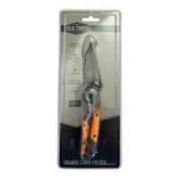 C-1207760  Orange Camo Folder Knife