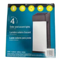 C-1600030 4Pc Solar Post Lights