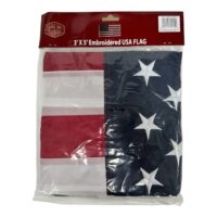 C-70241  3'X5' USA Flag Embroidered