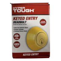 C-HT3502-105  Hyper Tough Brass Deadbolt