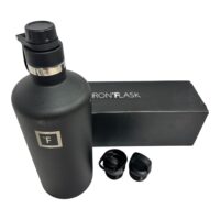 C-MidnightBlack 64oz Metal Flask