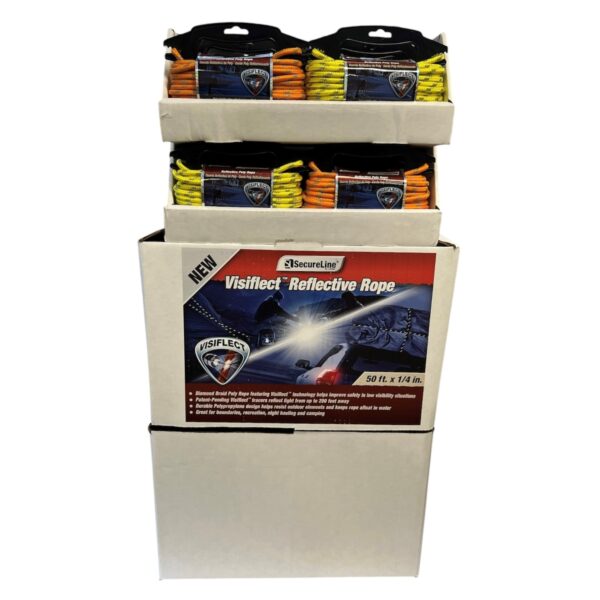 Fast Back Rope Display C-RMFPYO1450-32 32Pc 1/4″x50′ Rope Display | Tolsen Tools USA