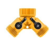 57369  Plastic Y Connector With Shut-Off