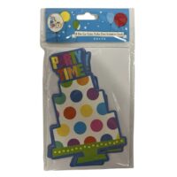 C-FDPT6686  8Pc Polka Invite Card