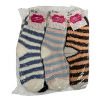 C-32119  Fuzzy Socks Striped